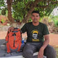 JAG Aranya 45L Alpine Backpack | Air Flow Back Support | Twin Aluminium Rods + Mesh | Solar Flare