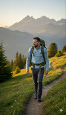 JAG Summit Seeker Series Full Sleeves Tshirt | UPF 50+ Protection | Hiking Tshirt | Trekking Tshirt | Sky Blue