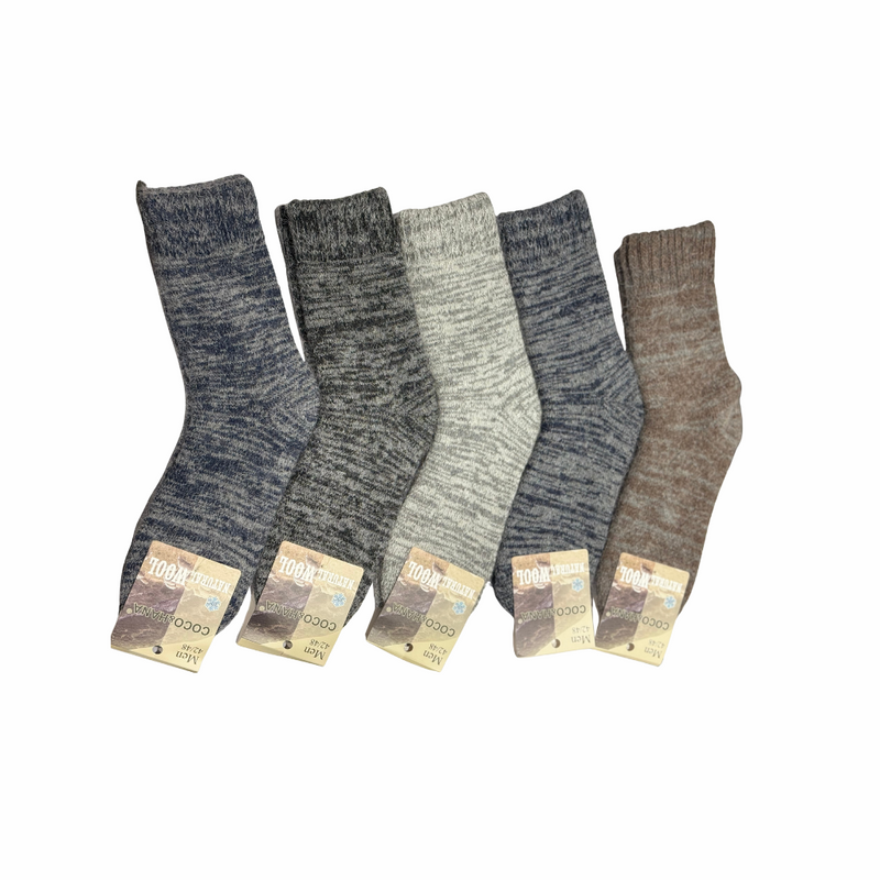 JAG Natural Wool Socks for Men – Warm, Soft & Breathable Winter Socks