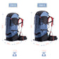 JAG|Tripole Terra Backpacking and Trekking Rucksack with Front Opening, Rain Cover and Metal Frame | 3 Year Warranty | 50 Litres