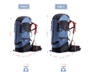 JAG|Tripole Terra Backpacking and Trekking Rucksack with Front Opening, Rain Cover and Metal Frame | 3 Year Warranty | 50 Litres