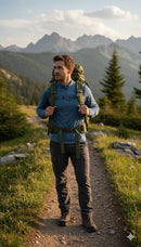 JAG Summit Seeker Series Full Sleeves Tshirt | UPF 50+ Protection | Hiking Tshirt | Trekking Tshirt | Dark Blue