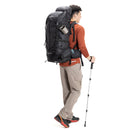 JAG|Tripole Terra Backpacking and Trekking Rucksack with Front Opening, Rain Cover and Metal Frame | 3 Year Warranty | 50 Litres