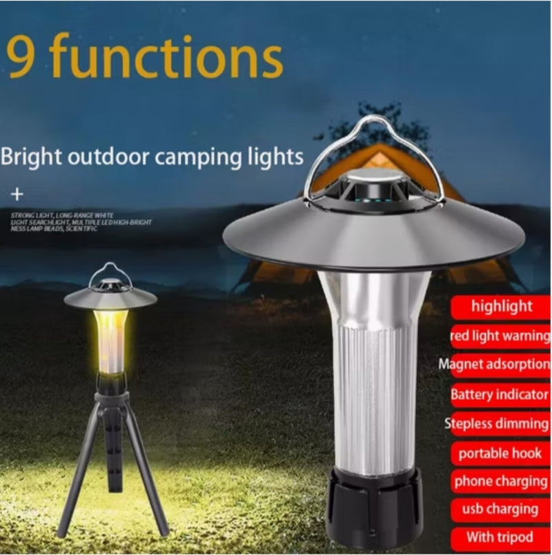 JAG Outdoor Rechargeable Portable Tent Lamp Torch Mini Hanging LED Camping Lantern