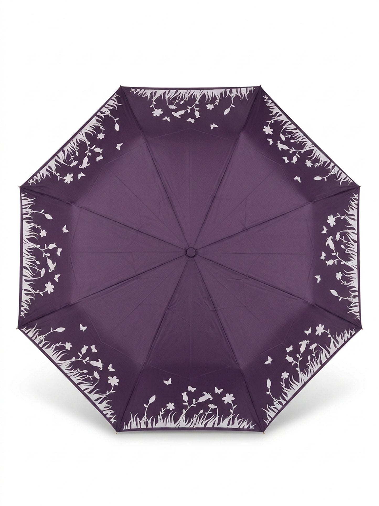 Jainsons Aurora X5 Umbrella | 3 Fold Umbrella | Magic Print | Purple