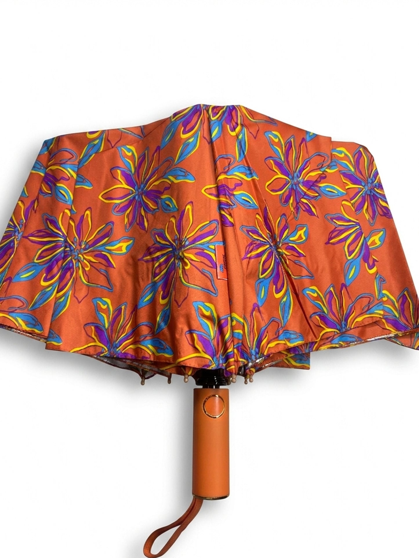 Jainsons Bloom X4 Umbrella | 2 Fold Umbrella | Silver Print | Flora 8