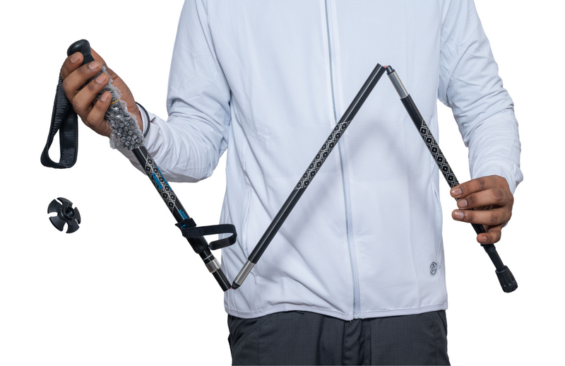 JAG Z Folding Hiking & Trekking Pole | String Mechanism