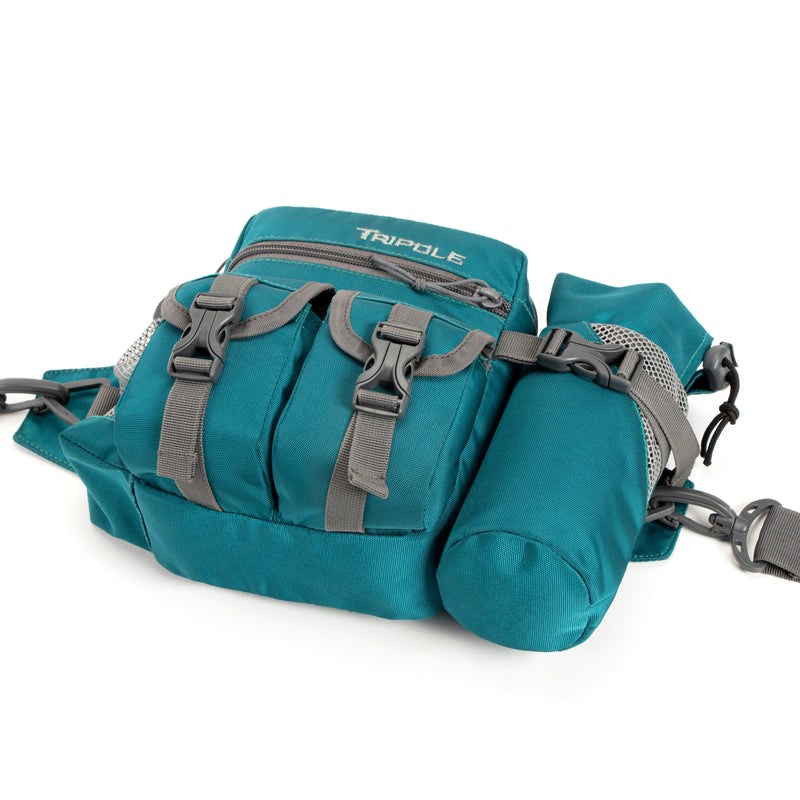 Tripole Waist Pack with Detachable Bottle Holder - Multi-Utility Waist and Sling Bag for Hiking, Cycling, and Backpacking