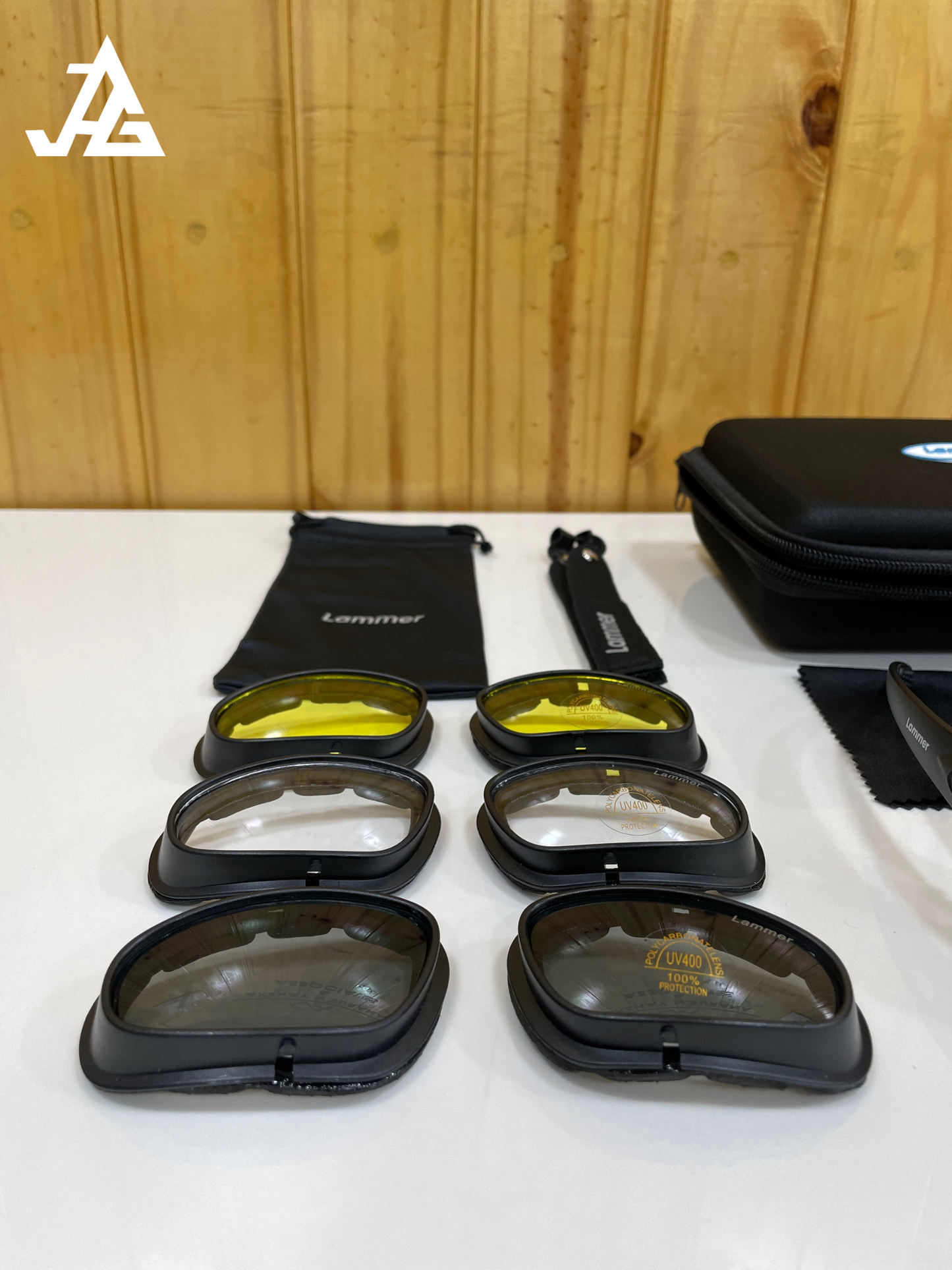 JAG UV Defender Sun-Glasses with Cushioning & Changeable Lenses | 4 Lenses