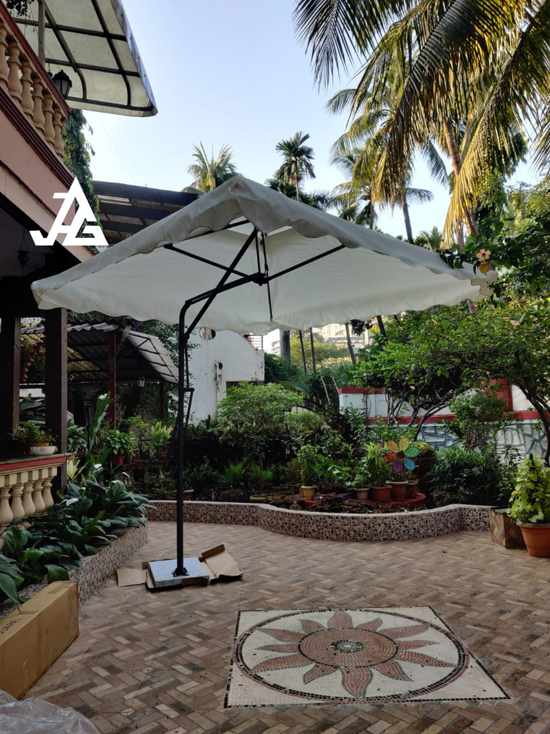 2.2m./10ft. Diagonal Luxury Square Side Pole Umbrella