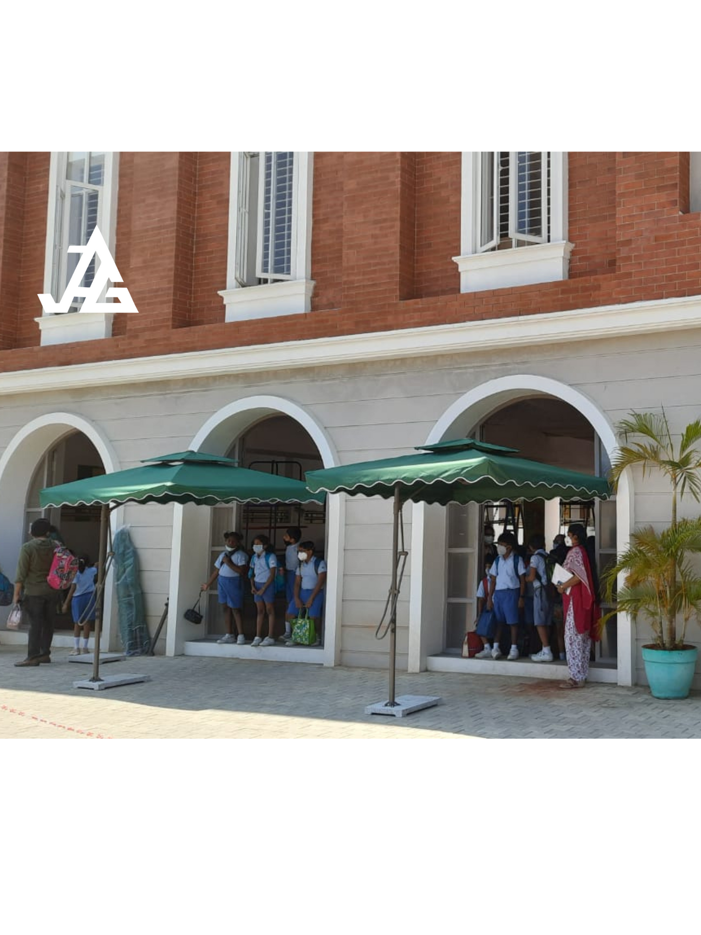 2.2m./10ft. Diagonal Luxury Square Side Pole Umbrella | Patio Umbrella