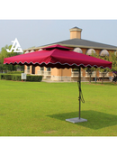 2.2m./10ft. Diagonal Luxury Square Side Pole Umbrella | Patio Umbrella
