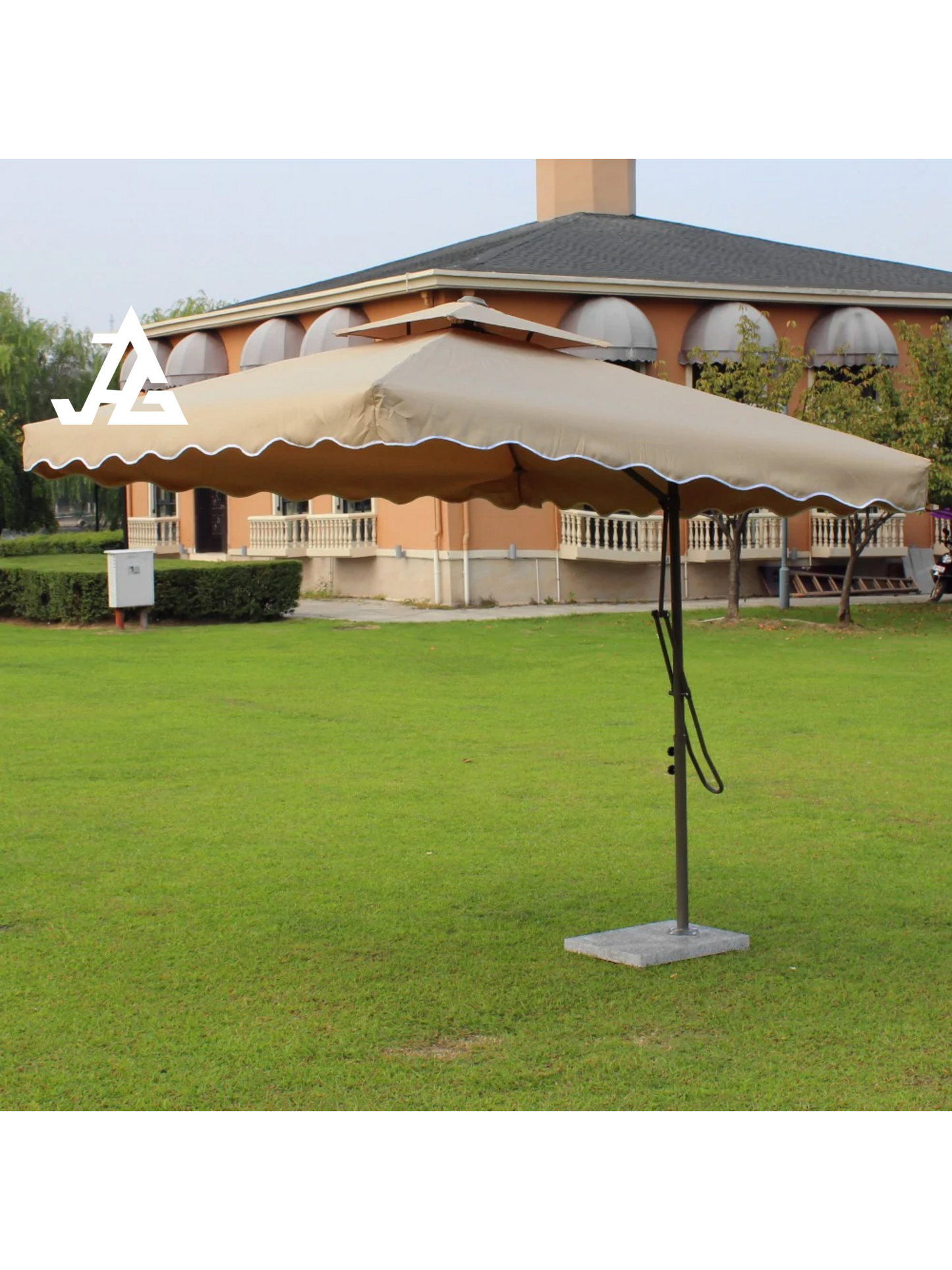 2.2m./10ft. Diagonal Luxury Square Side Pole Umbrella | Patio Umbrella