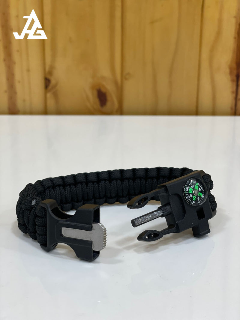 5-in-1 Multi Purpose Paracord | Flint | Compass | Blade | Whistle | Pa