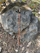 JAG 3 Section 7075 Grade Duralumin Shock Absorbing Hiking Pole | Spring Mechanism | Trekking Pole | Hiking Pole | Cork Handle