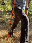 JAG 3 Section 7075 Grade Duralumin Shock Absorbing Hiking Pole | Spring Mechanism | Trekking Pole | Hiking Pole | Cork Handle