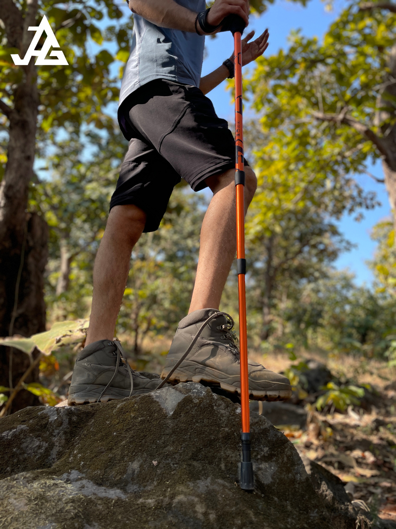Himmaleh 3 Section 7075 Grade Duralumin | Trekking Pole | Hiking Pole | Cork Handle