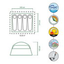 Coleman Skydome Darkroom 4 Person Tent | Waterproof Tent