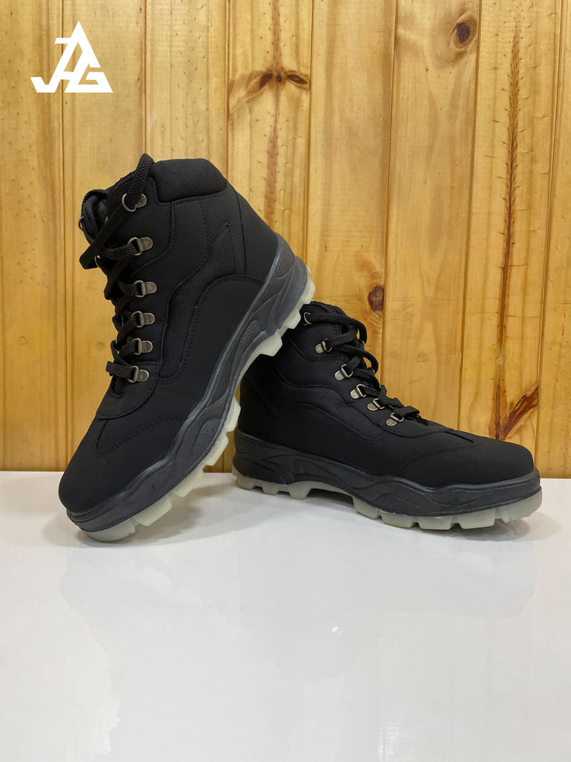 JAG Hercules Series High Ankle Hiking & Trekking Shoes | Unisex | Black