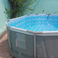 Bestway Power Steel 16' x 10' x 42" Oval Frame Swimming Pool Set with Filter, Ladder and Cover