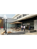 2.7m./9ft. Diameter Luxury Round Side Pole Umbrella