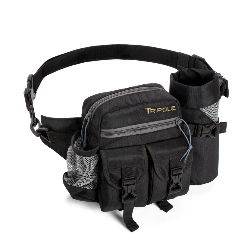Tripole Waist Pack with Detachable Bottle Holder - Multi-Utility Waist and Sling Bag for Hiking, Cycling, and Backpacking