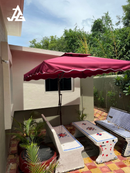 2.2m./10ft. Diagonal Luxury Square Side Pole Umbrella | Patio Umbrella