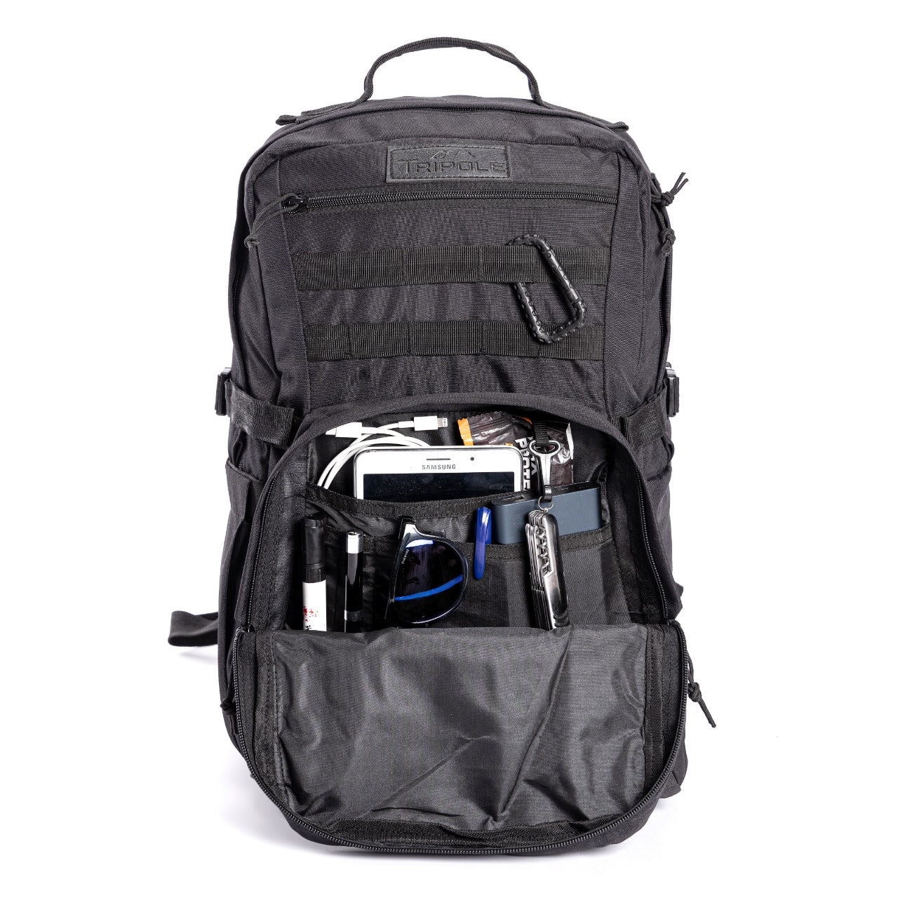 Tripole Captain 25Litres Tactical Backpack with MOLLE Webbing and Carabiner
