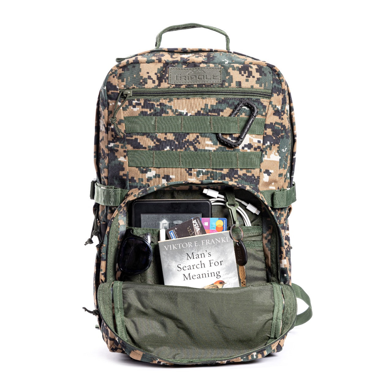 Tripole Captain 25Litres Tactical Backpack with MOLLE Webbing and Carabiner