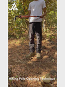 JAG 3 Section 7075 Grade Duralumin Shock Absorbing Hiking Pole | Spring Mechanism | Trekking Pole | Hiking Pole | Cork Handle