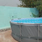 Bestway Power Steel 16' x 10' x 42" Oval Frame Swimming Pool Set with Filter, Ladder and Cover