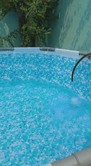 Bestway Power Steel 16' x 10' x 42" Oval Frame Swimming Pool Set with Filter, Ladder and Cover