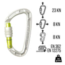 Edelrid Pure Screw Carabiner - Silver