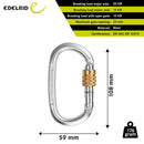 Edelrid Steel Oval Screw Carabiner