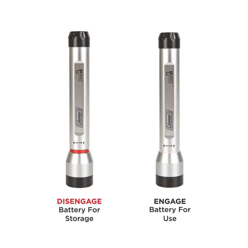coleman led rechargeable flashlight Coleman Divide+ 200 LED Flashlight Batterylock
