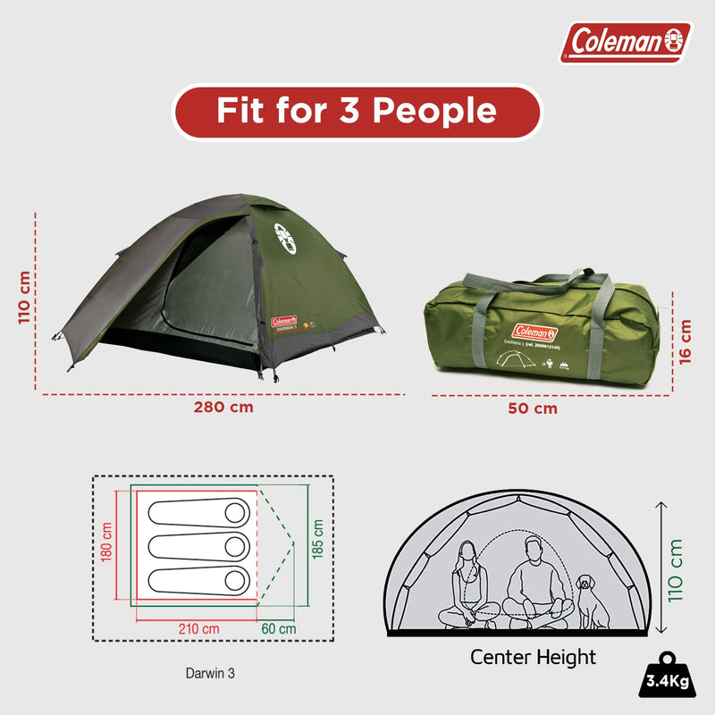 coleman darwin 3 person tent Coleman Darwin 3 Tent