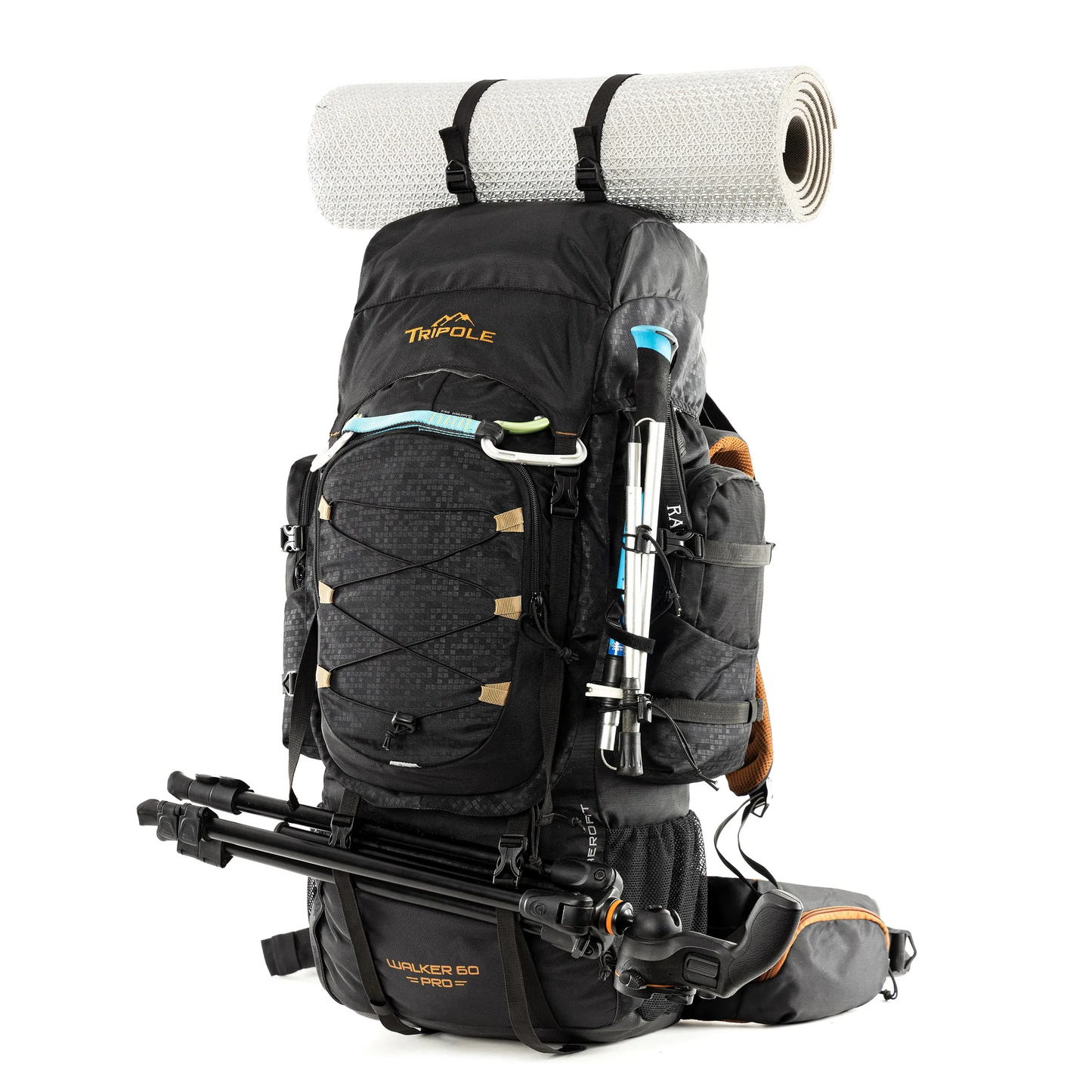 Tripole Walker Pro 60 Litre Rucksack for Trekking and Hiking | Front Opening