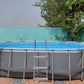 Bestway Power Steel 16' x 10' x 42" Oval Frame Swimming Pool Set with Filter, Ladder and Cover