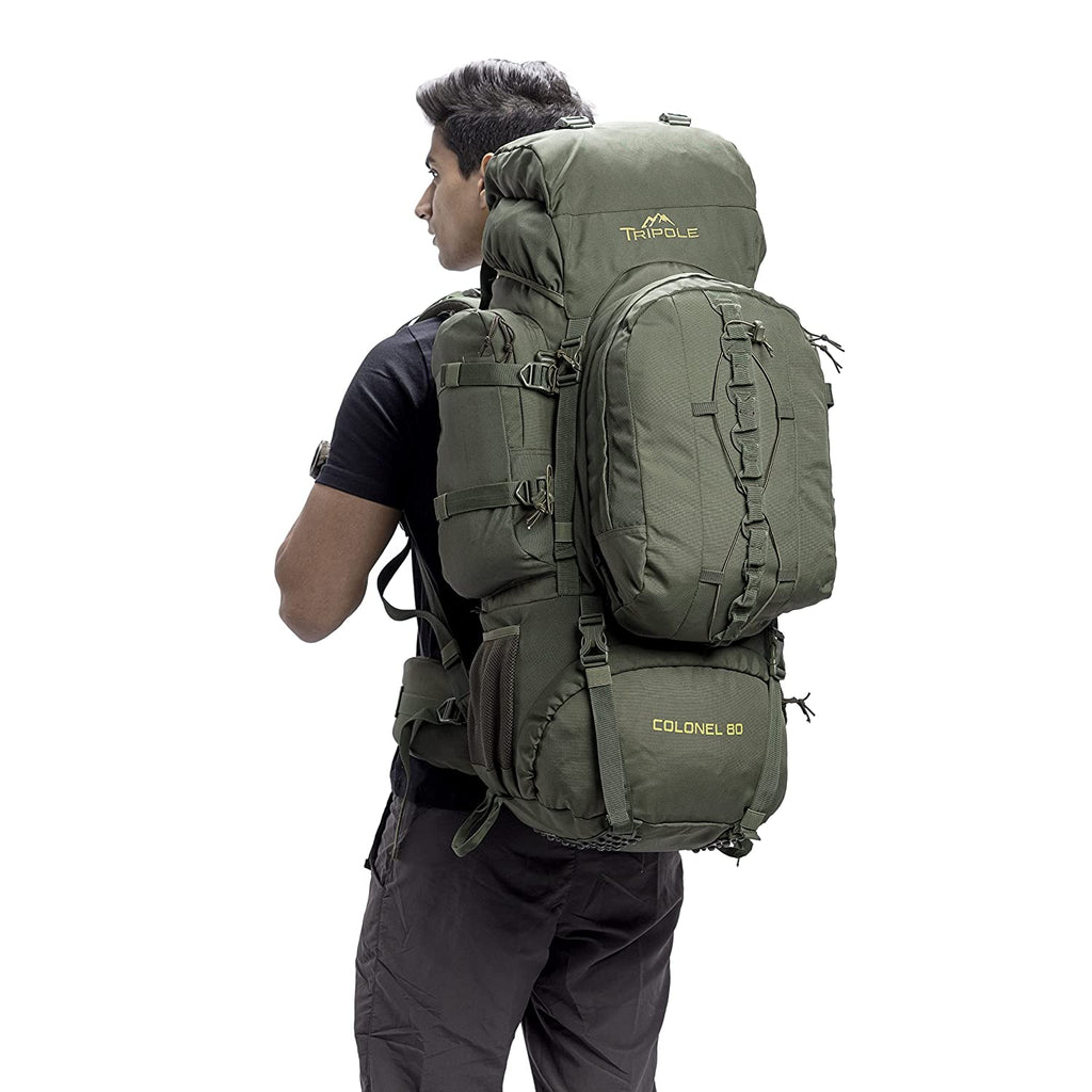 Tripole Colonel Series 80 Litre Rucksack + Detachable Day Pack & Rain