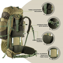 Tripole Walker Pro 80 Litre Rucksack for Trekking and Hiking | Front Opening