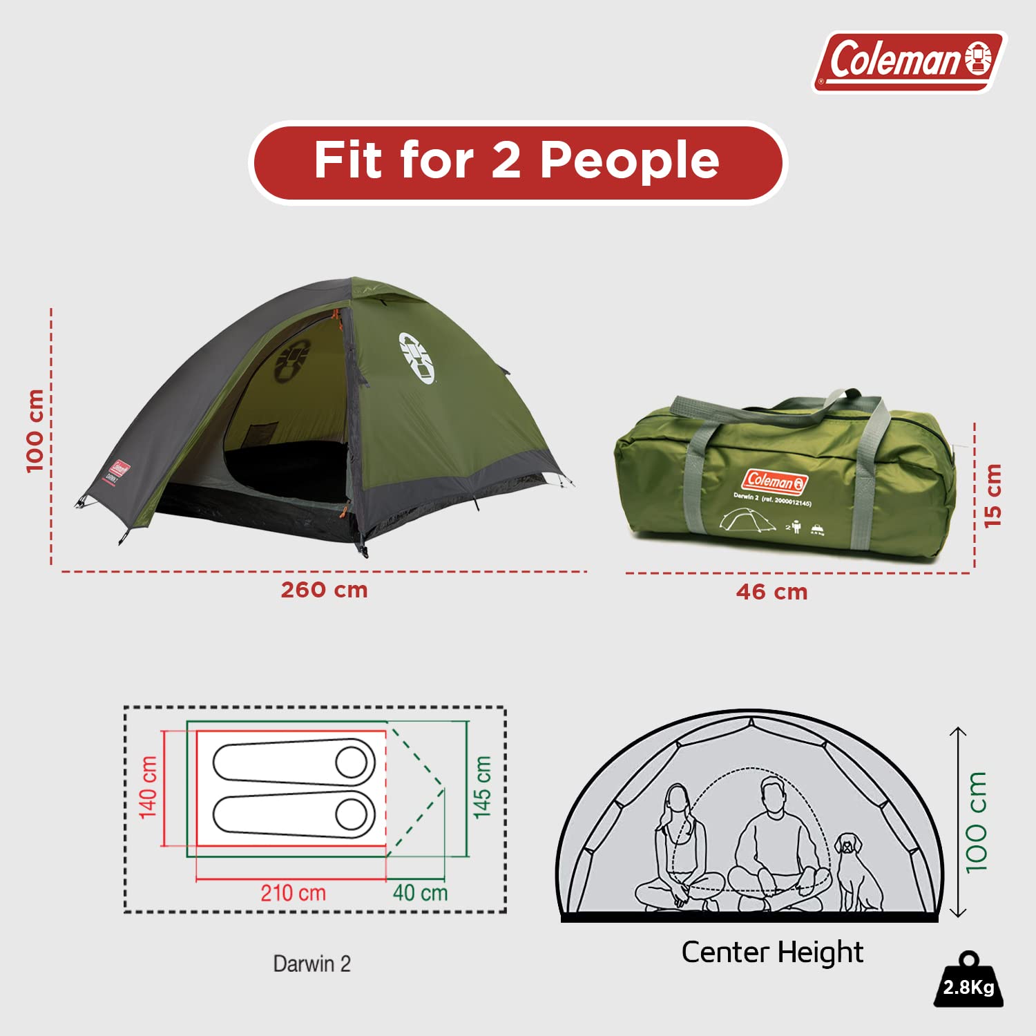 Coleman Darwin 2 Tent
