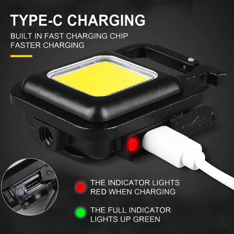 Mini LED Carabiner Light | USB Chargeable | Mini Lamp
