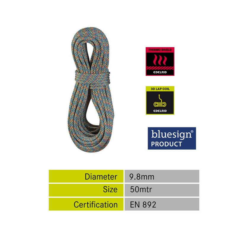 Edelrid Parrot 9.8 mm 50 Mtr Rope