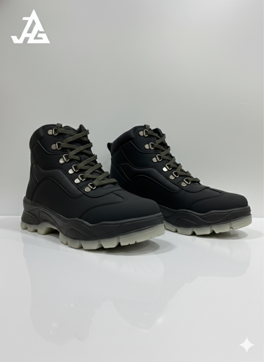 CTR OD 4 Series High Ankle Hiking & Trekking Shoes | Unisex | Black | Coasters Trekking Shoes