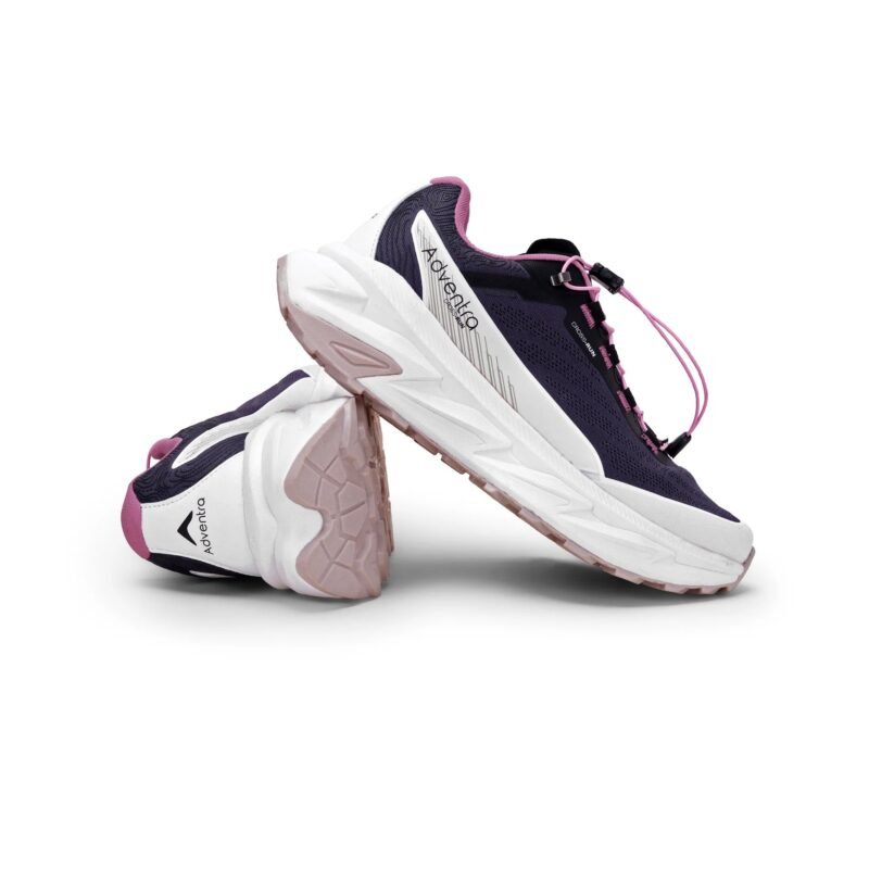 Adventra Women Trail Running Ultra Grip Lightweight Sports Shoes (TR2012) Grey-Pink