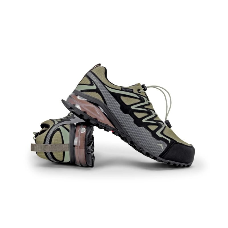 Adventra Men Waterproof Low Ankle Hiking Shoes with Anti Slip Grip & EVA Cushion
