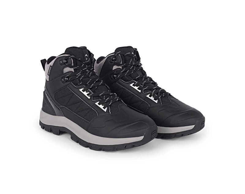 Adventra Men Waterproof Mid-Top Hiking Shoes with 3M Insulation (WH1104) Black