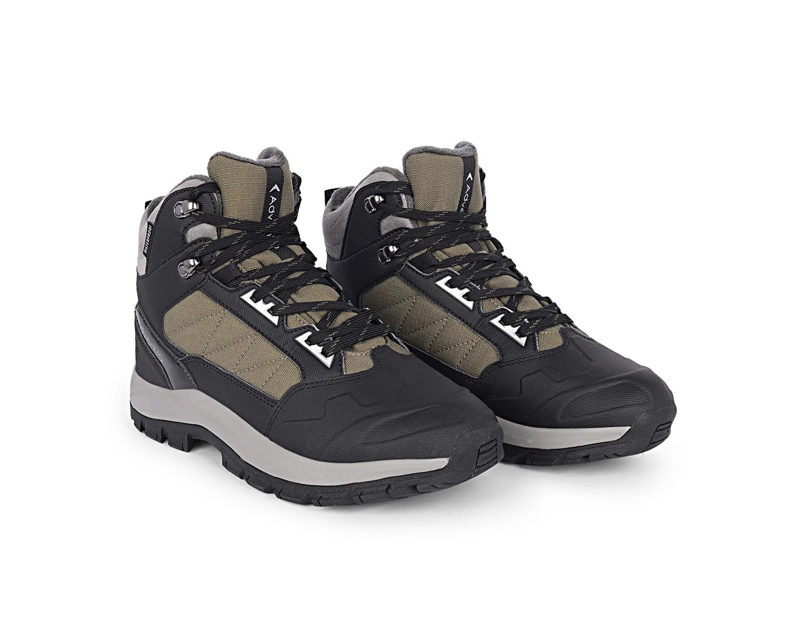 Adventra Men Waterproof Mid-Top Hiking Shoes with 3M Insulation (WH1104) Olive Green
