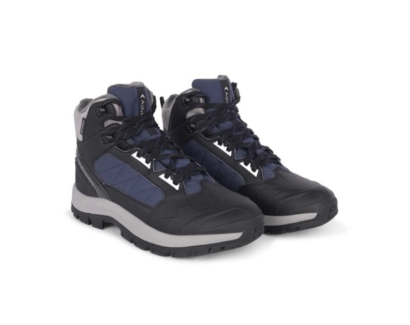 Adventra Men Waterproof Mid-Top Hiking Shoes with 3M Insulation (WH1104) Dark Blue