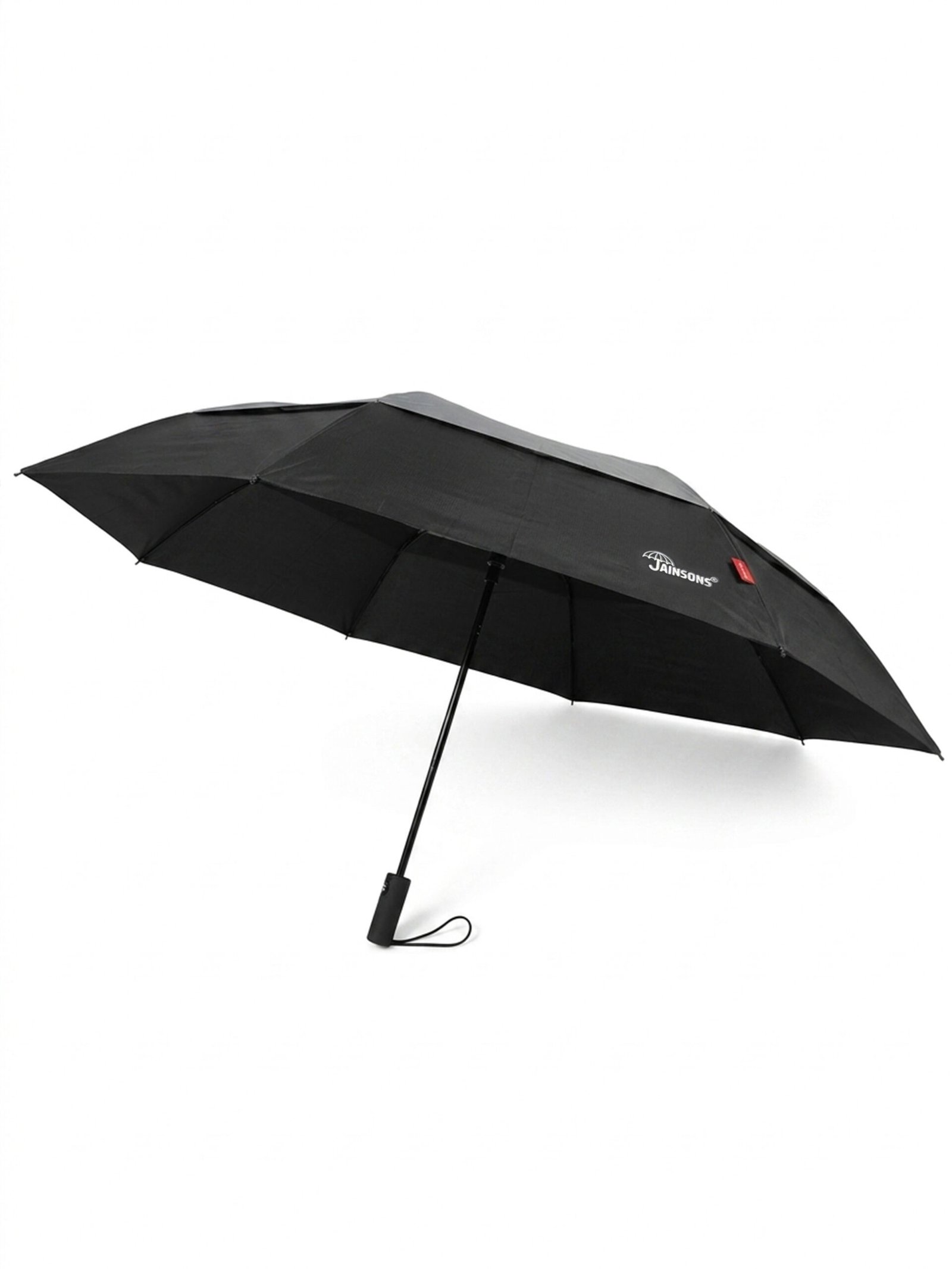 Jainsons Diplomat X1 Umbrella | 3 Fold Umbrella | Solid Black | Jet Black